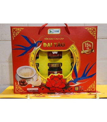 YẾN SÀO ĐẠI TÁO ( 1 HỘP 6 LỌ*70ML)